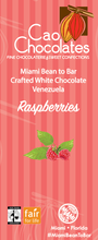 Load image into Gallery viewer, White Chocolate with Raspberries - Single origin Venezuela