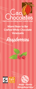 White Chocolate with Raspberries - Single origin Venezuela