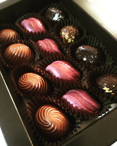 Cao Chocolates' Box of truffles and bonbons