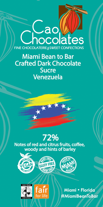 Dark Chocolate single origin Venezuela Sucre 72%
